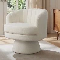 Teddy Beige Swivel Chair