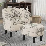 Ophelia Armchair w/Ottoman