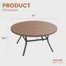 50" Round Outdoor Dining Table