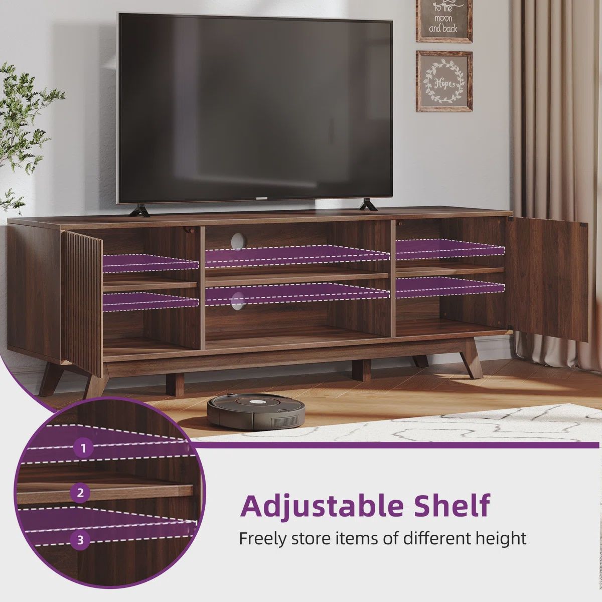 Chapne LED Media Console