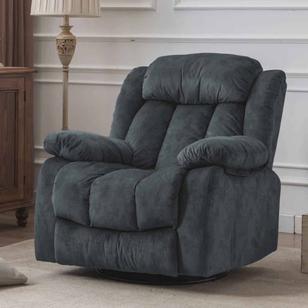 Charcoal Manuel Recliner