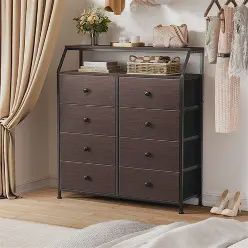 8 Drawer Double Dresser Espresso