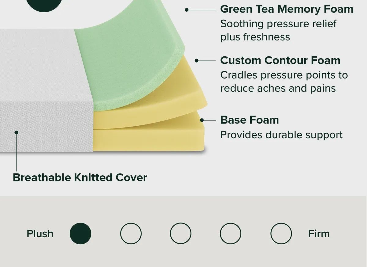 King 12in Plush Memory Foam