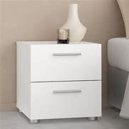 Austin 2 Drawer Nightstand, WHITE