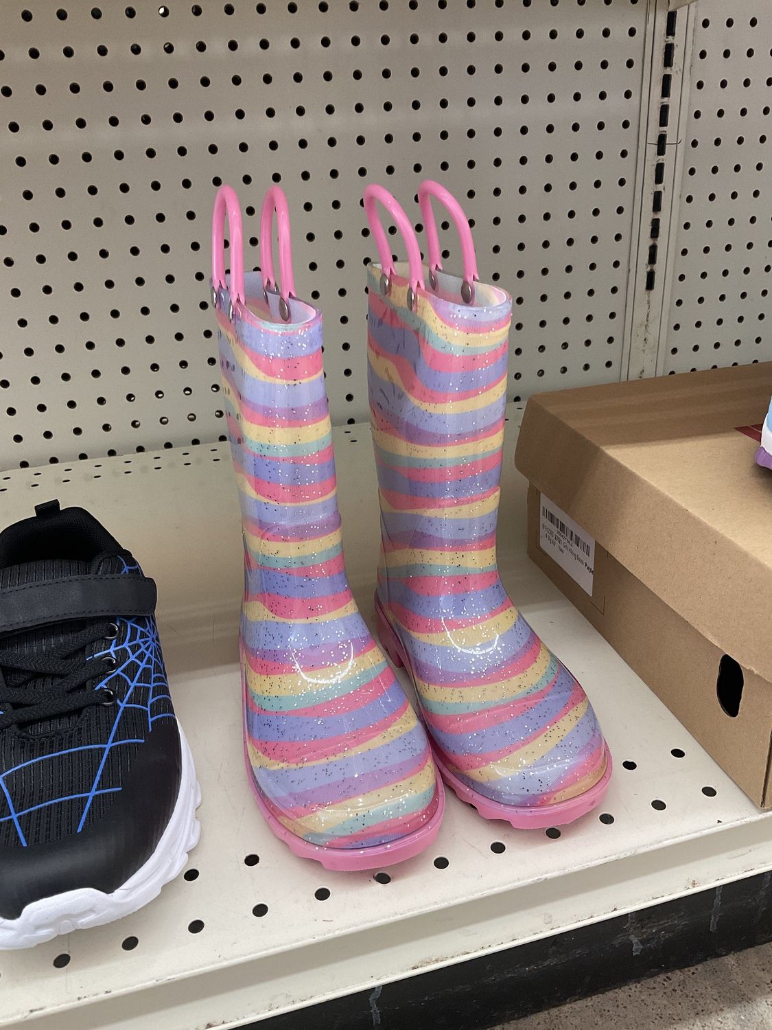 Rainbow Rain Boots