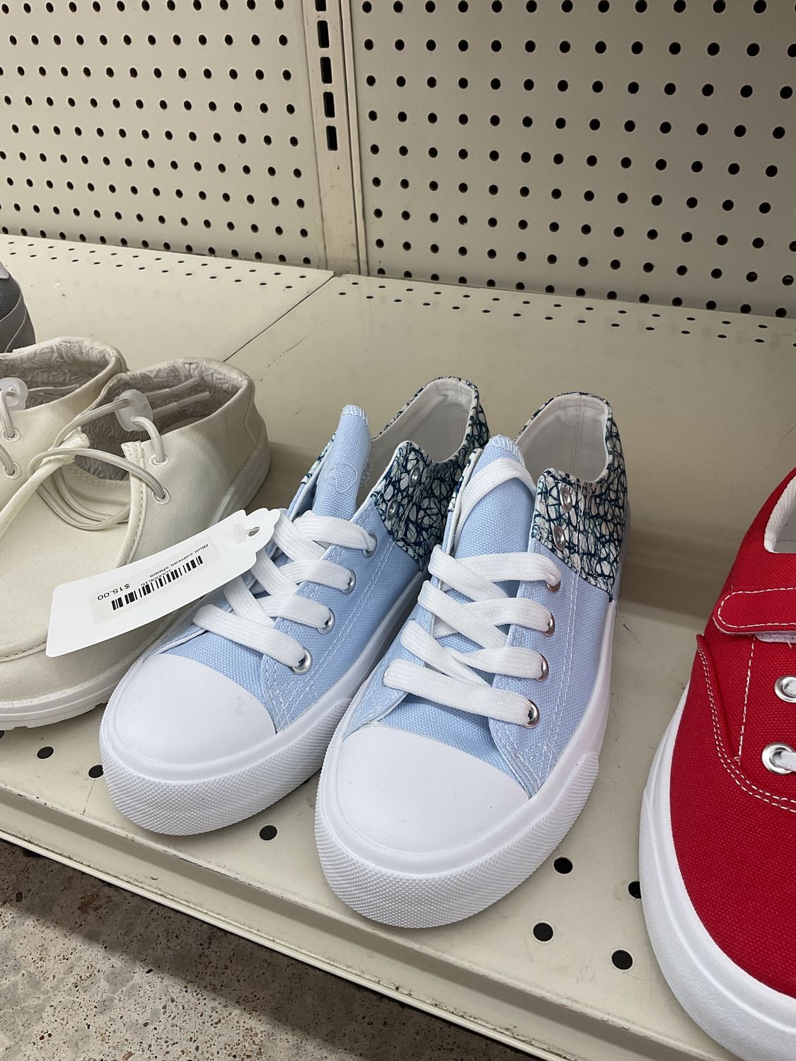 Blue Canvas Sneakers