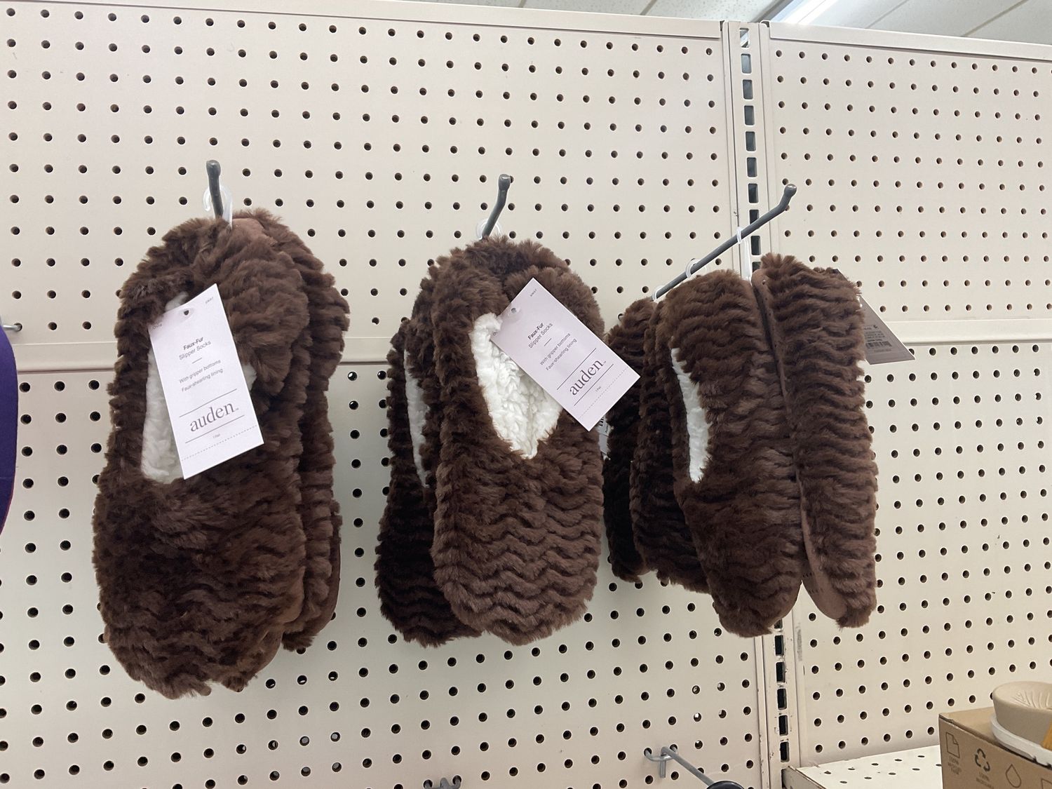 Brown Footie House Slippers