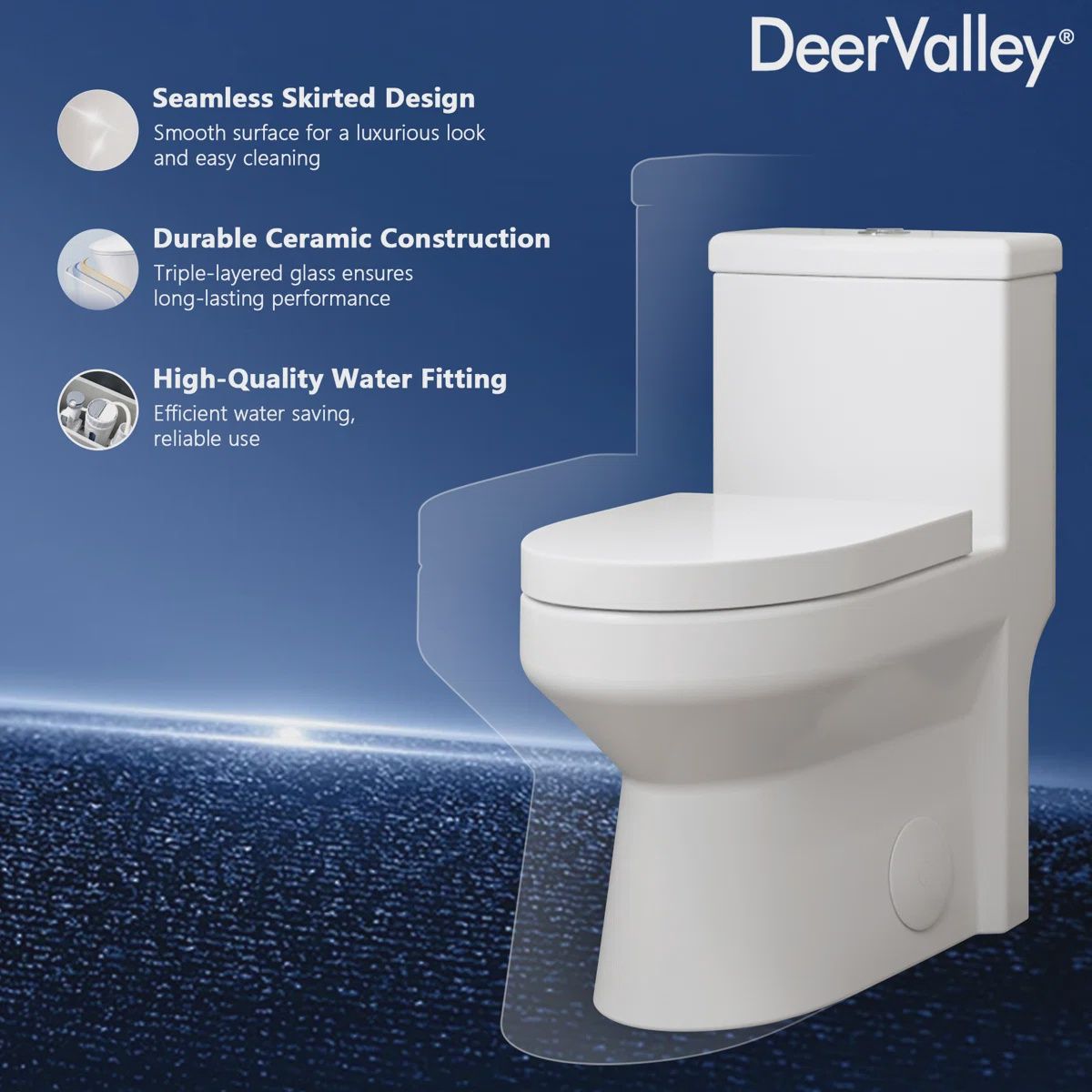 DeerValley Liberty Compact Toilet