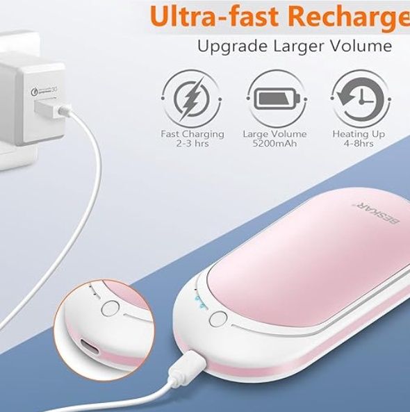 Welodorir Hand Warmer, Pink