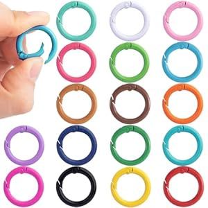 Colorful O Spring Snap Keyring Pack