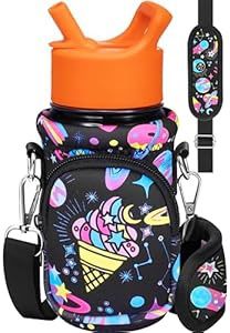Insulated Water Bottle Carrier- Rainbow