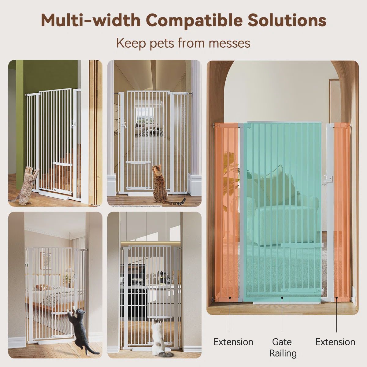 Ermila Extra Tall Pet Gate