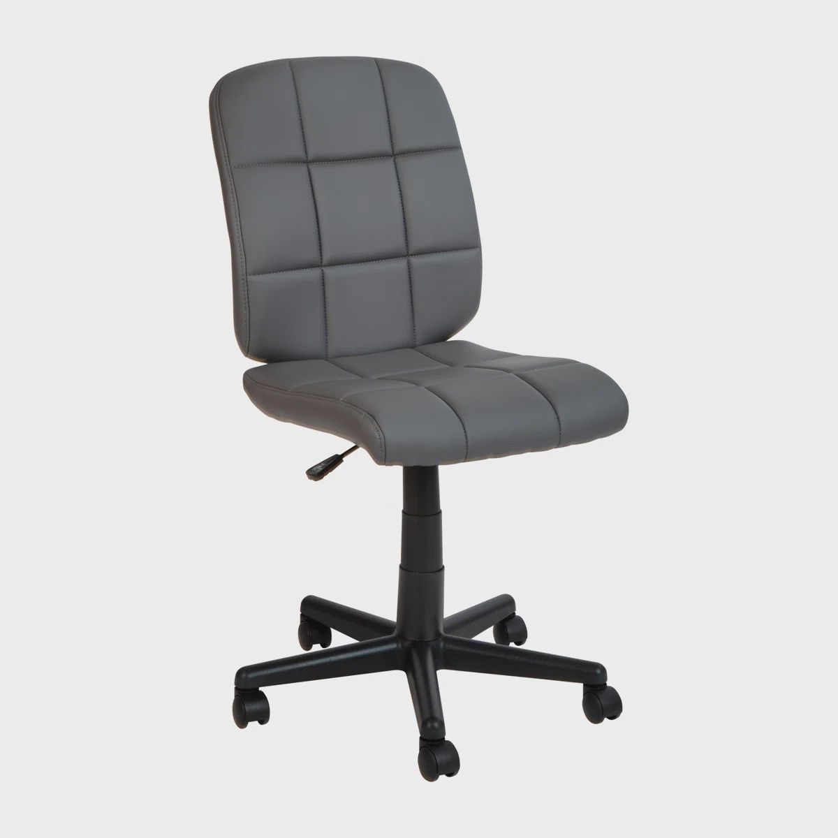 Armless Desk Chair, Grey