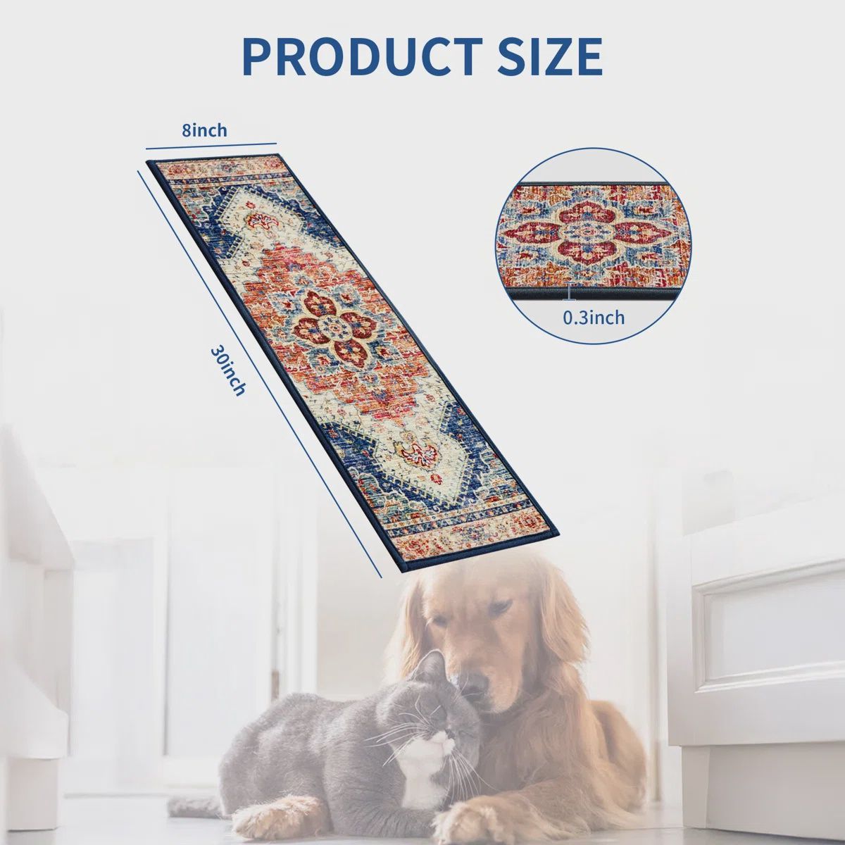 Blue/Red Stair Treads (set of 15)