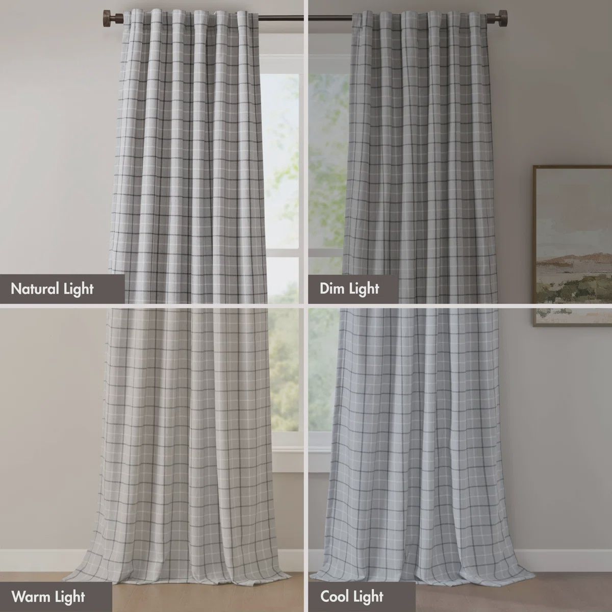 Anaheim Woven Plaid Single Panel, 50x84