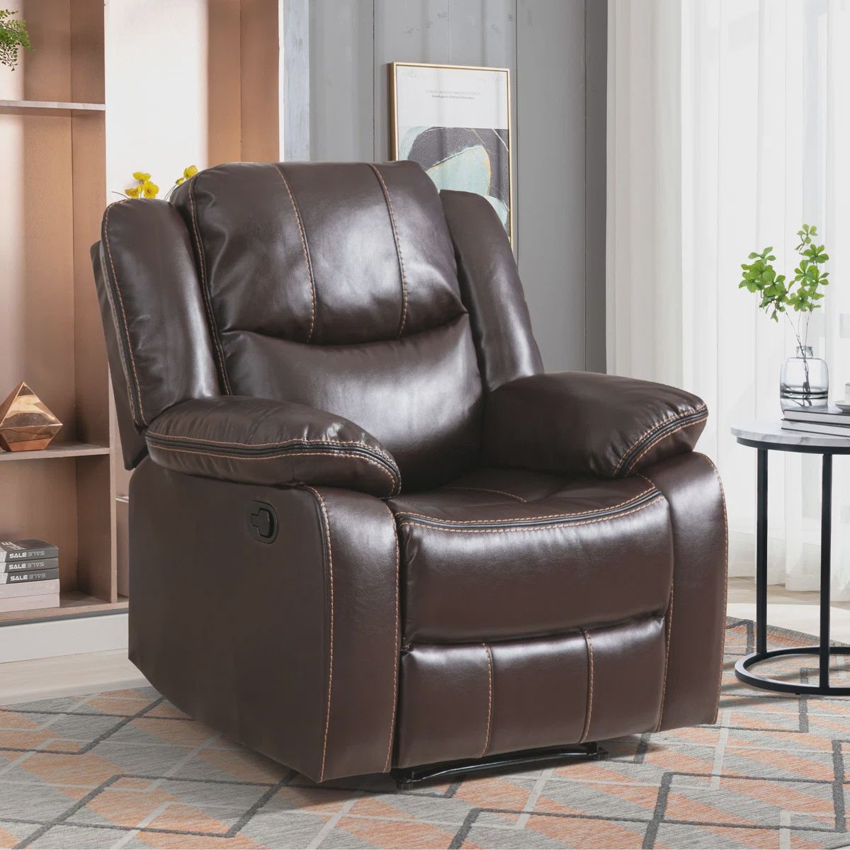 Kamarli Breathable Leather Manuel Recline
