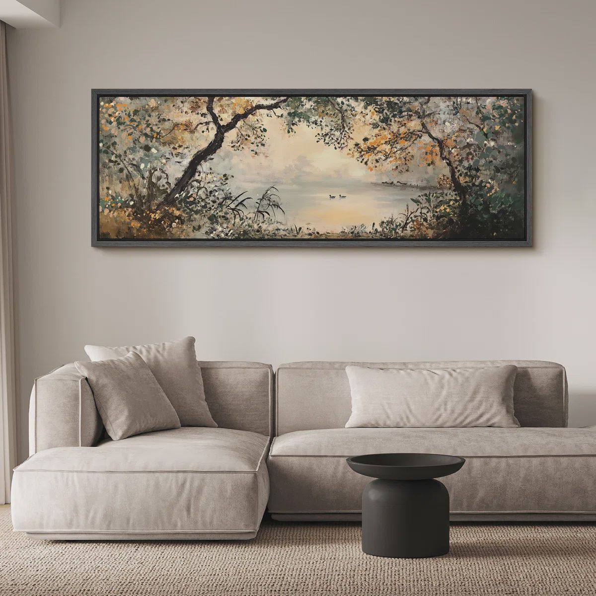 Lake Landscape Framed Art