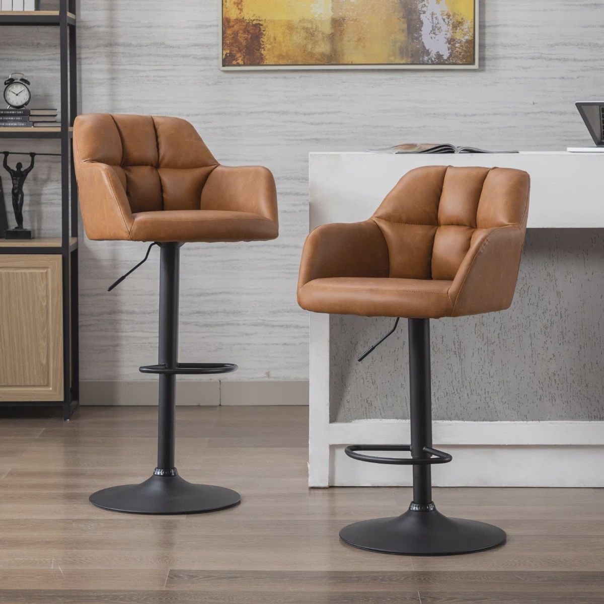Gareth Adjustable Swivel Stools (2pk)