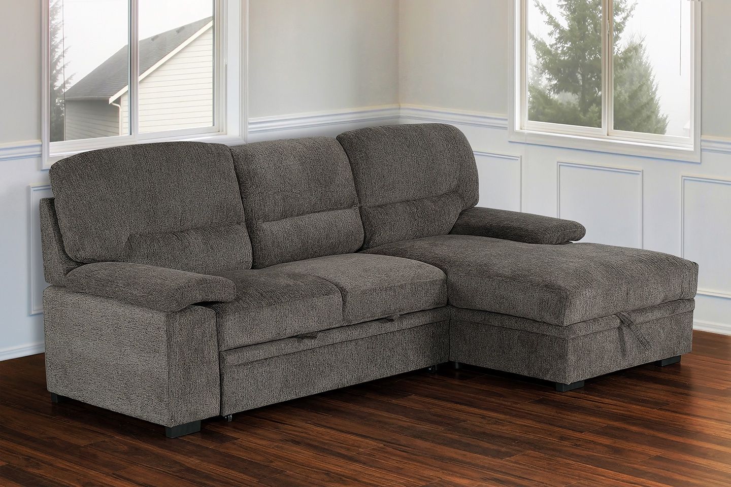 Romano Charcoal Sleeper Sofa