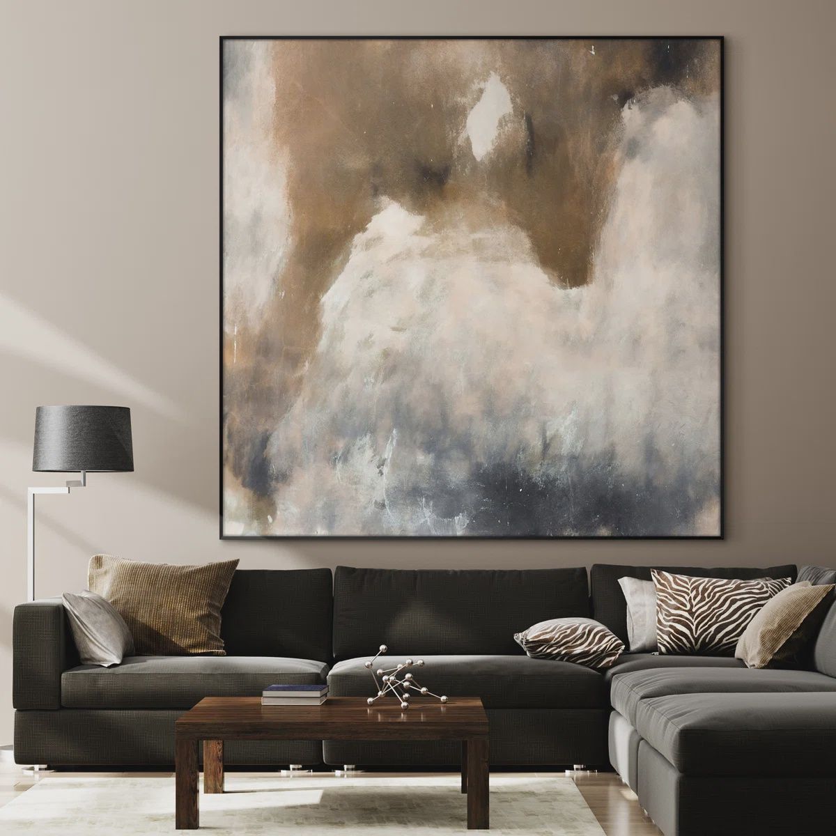 Large Abstract Canvas, 72x72
