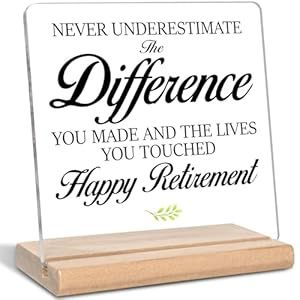 Retirement Plaque
