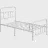 Iron Platform bed (White)