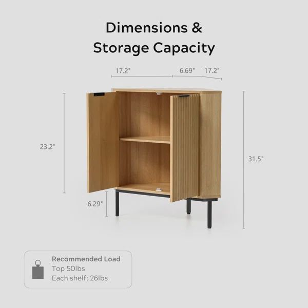 Fluted Corner Cabinet