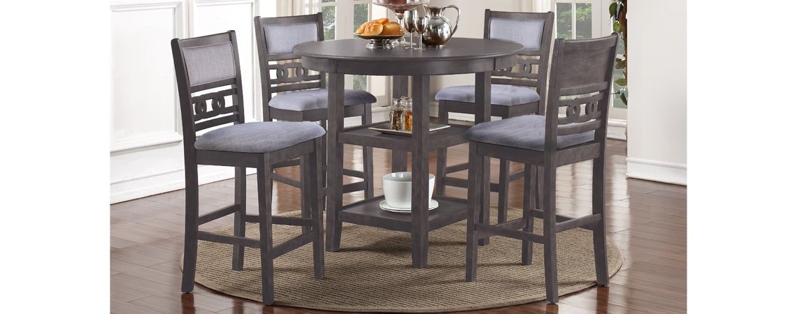 Gia Grey Pub Set