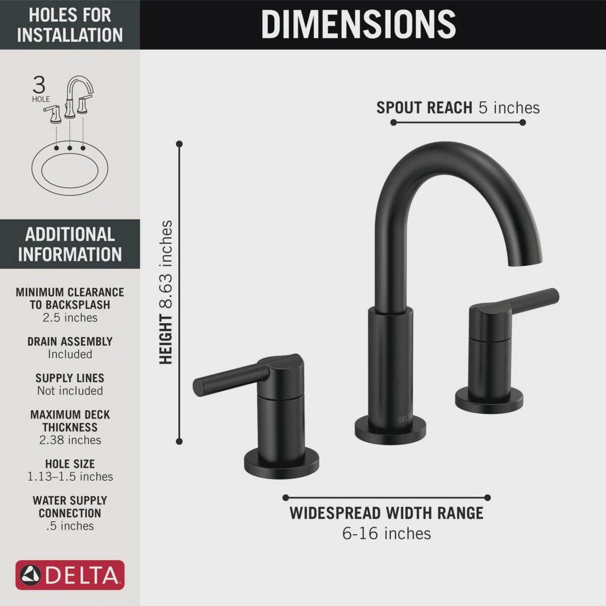 Nicoli Bathroom Sink Faucet