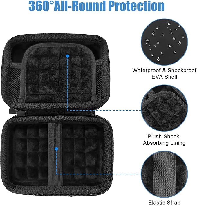 Pixaco Portable Exterior Hard Drive Case
