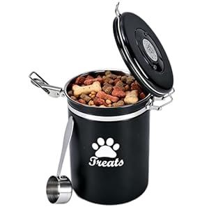 Pet Treat Jar w/scoop