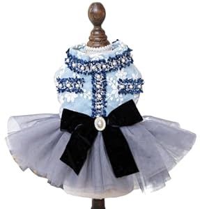 Princess Dress w/Tutu &amp; Bow, Blue XS