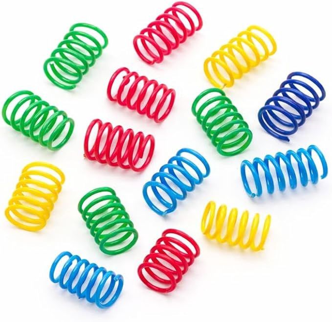 Colorful Cat Spring Toy (15pk)