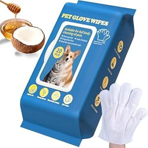 Pet Glove Wipes, 20PC