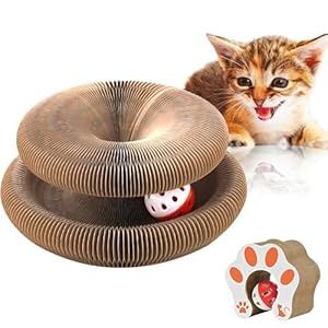 Magnetic Corrugated Cat Toy with Ball