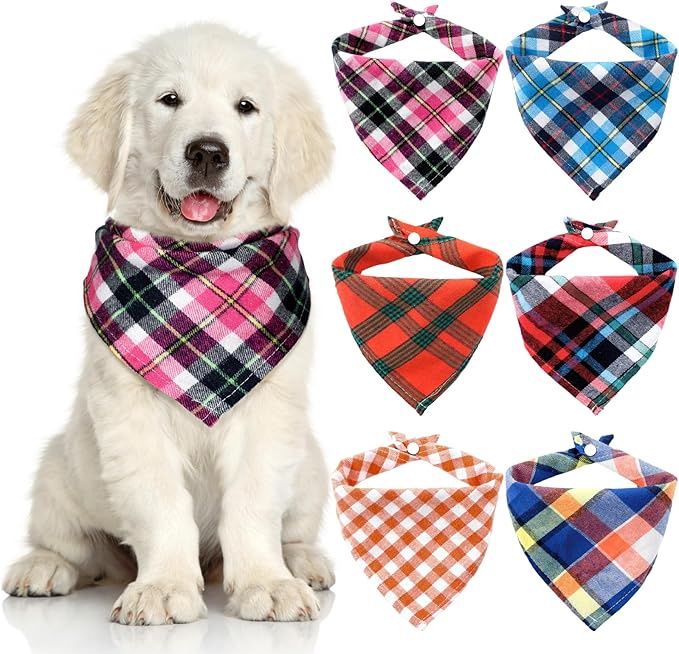 6pc Dog Bandanas