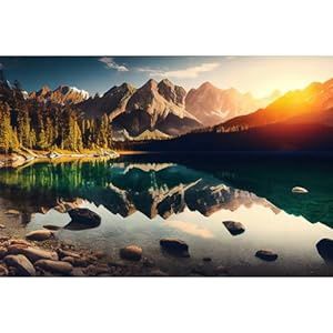 Aquarium Background Summer Sunrise (36x24)