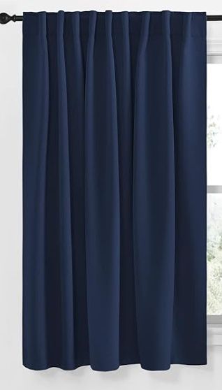Navy Blue Blackout Panel, 63in