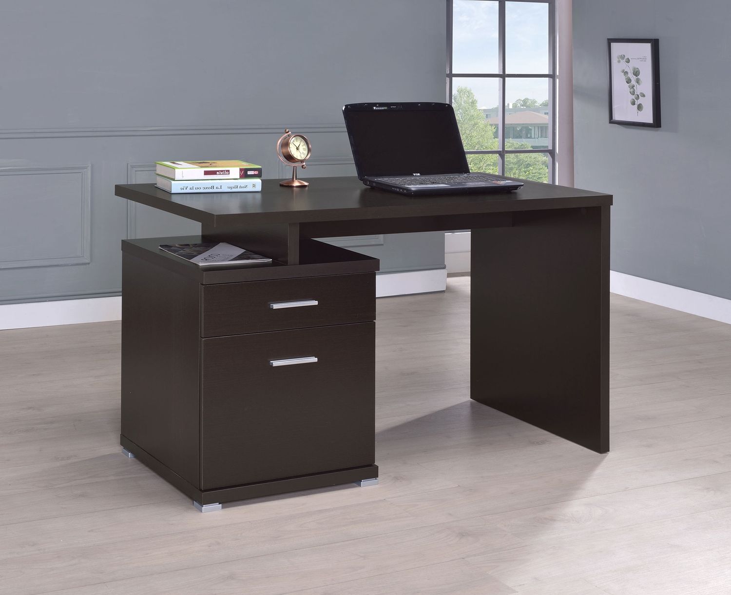 Computer Desk (Cappuccino)