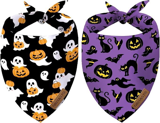 Halloween Dog Bandanas 2PK