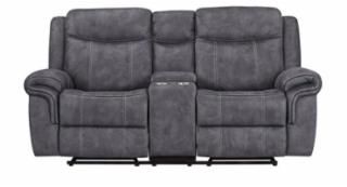 Knoxville Gray Gliding Loveseat