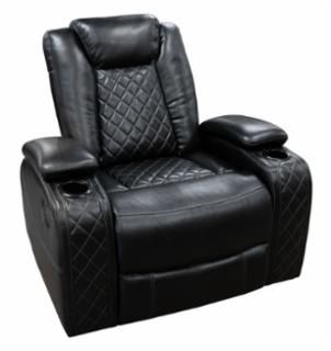 Omega Black Glider Recliner
