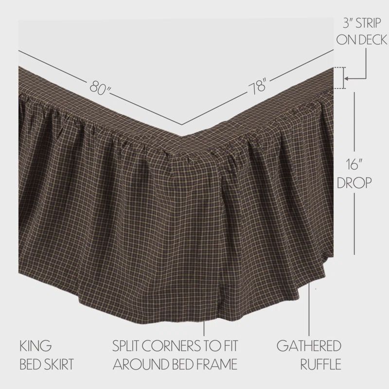 VHC Queen Bed Skirt