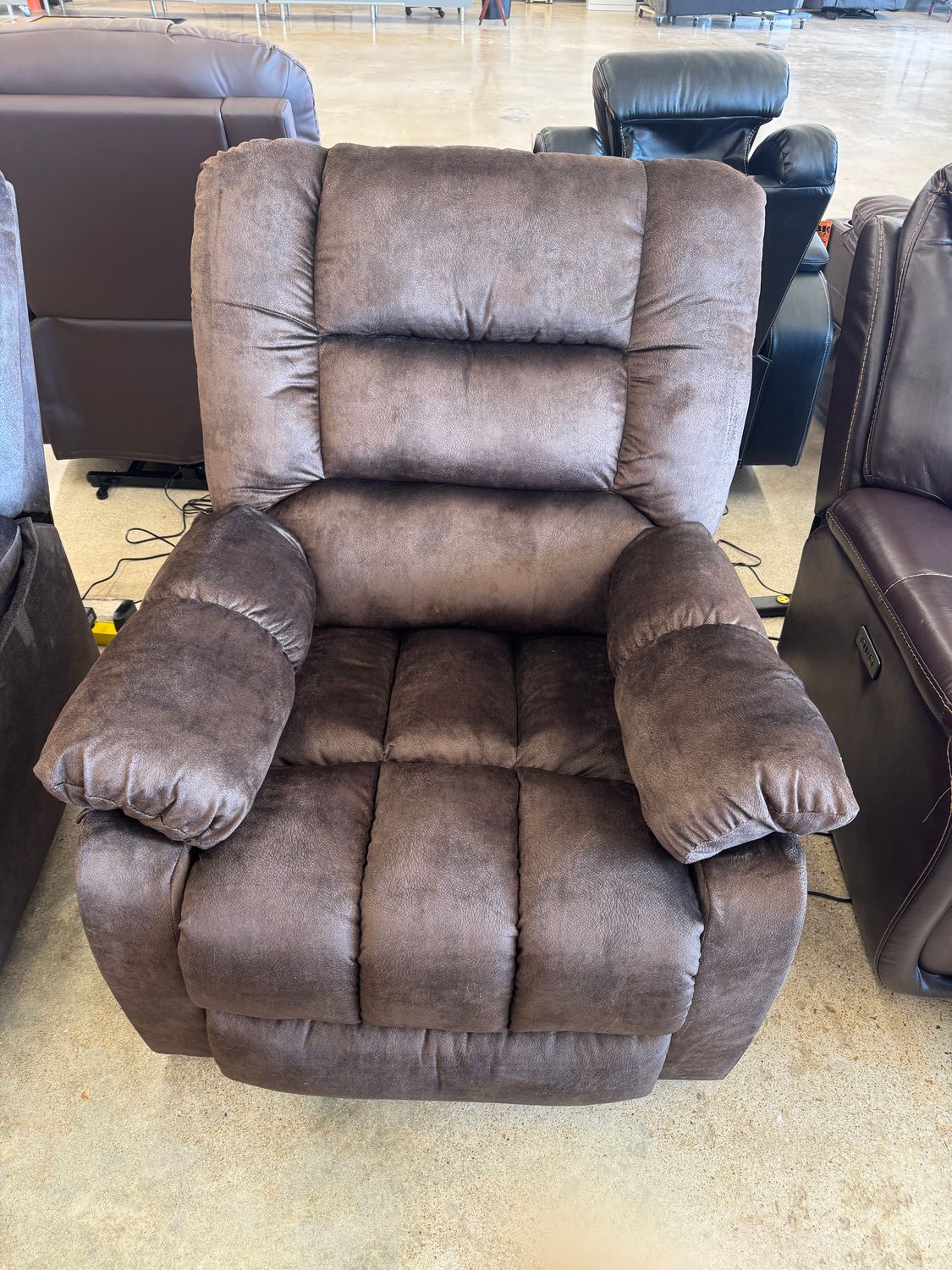 Chocolate Recliner with Heat and Massage