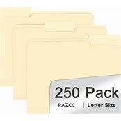 250 Pack Manila File Folders
