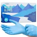 Ammex Blue Nitrile Gloves (Large)