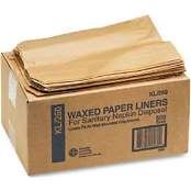 Health Gards Kraft Waxed Liners