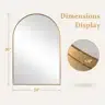 Arch Metal Wall Mirror
