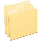 Yellow 3 Tab File Folders