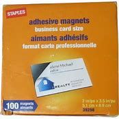 Staples Adhesive Magnets for Business Cards
